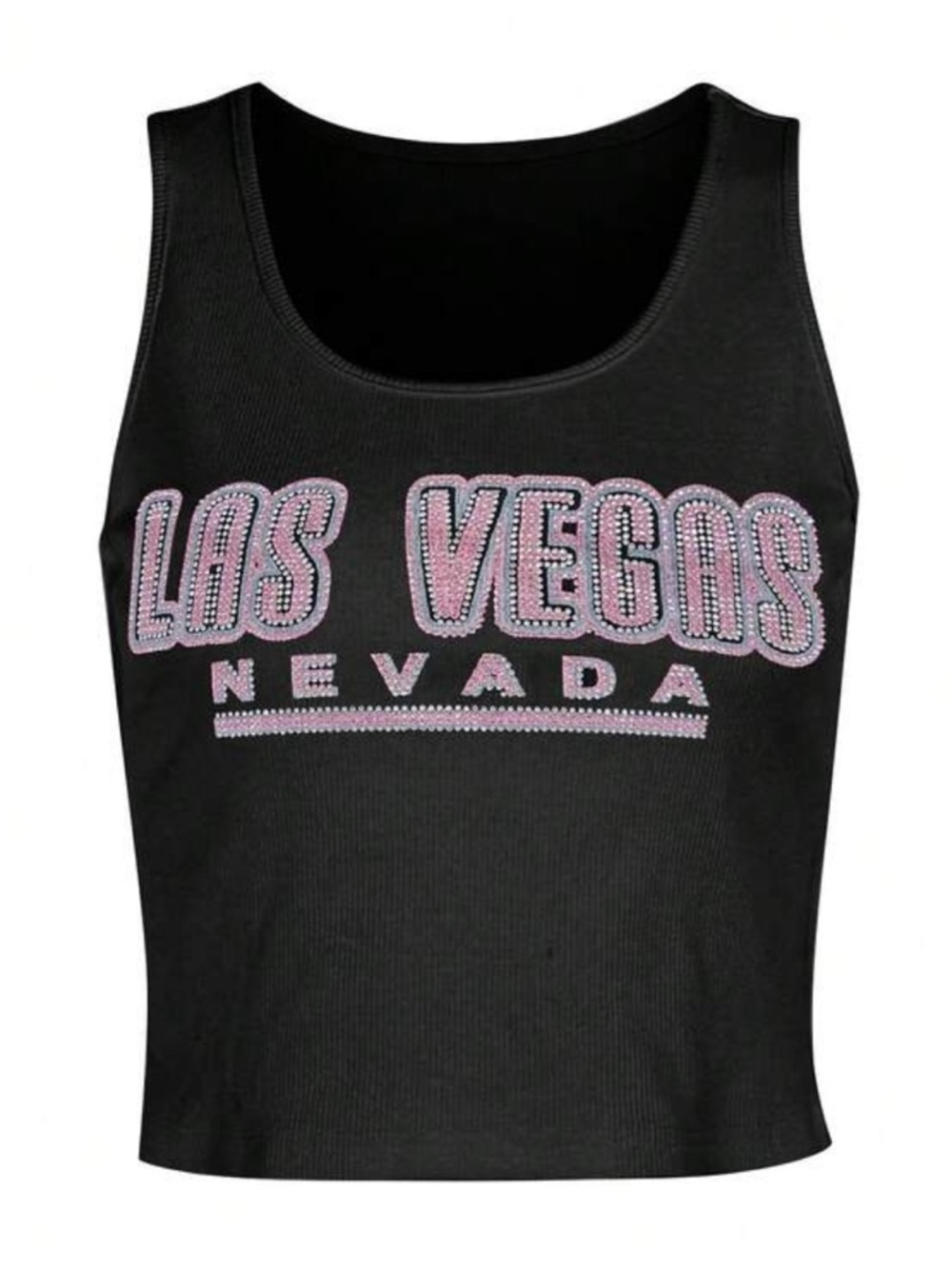 Black 'Las Vegas Nevada' Rhinestone tank Brand new